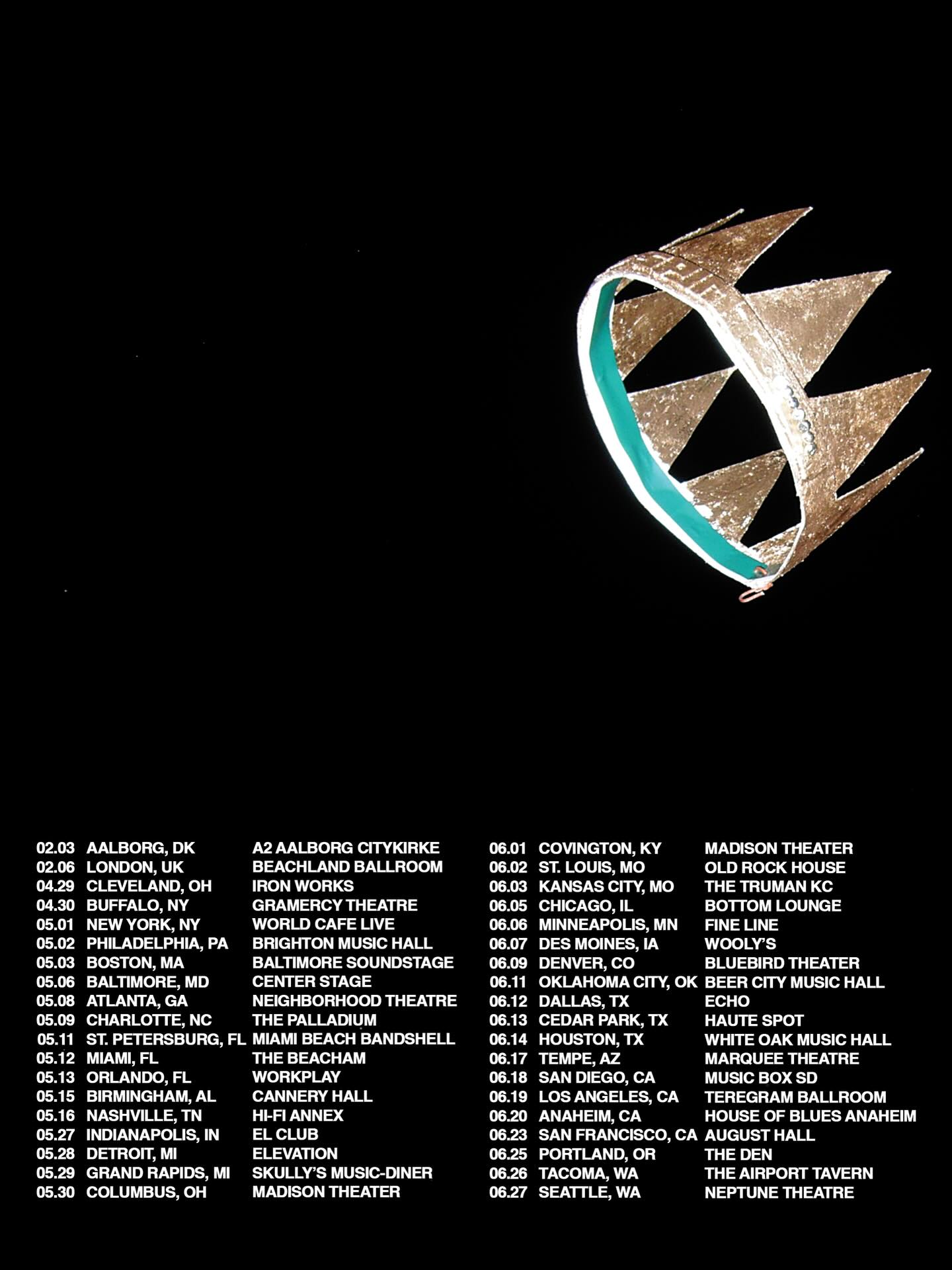 Kings Kaleidoscope Credo Spirit Tour Poster 2026